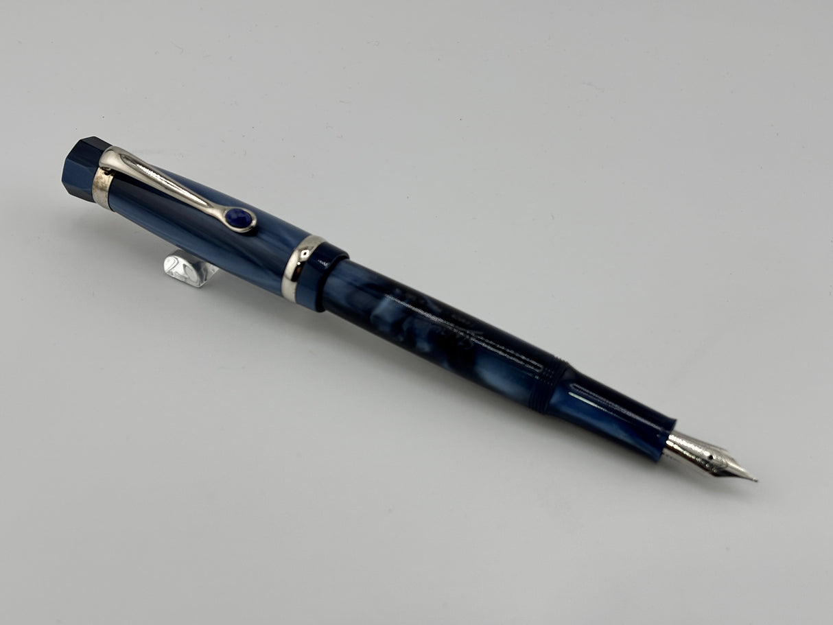 Stipula I Castoni mid size Purple Blue - Fountain Pen