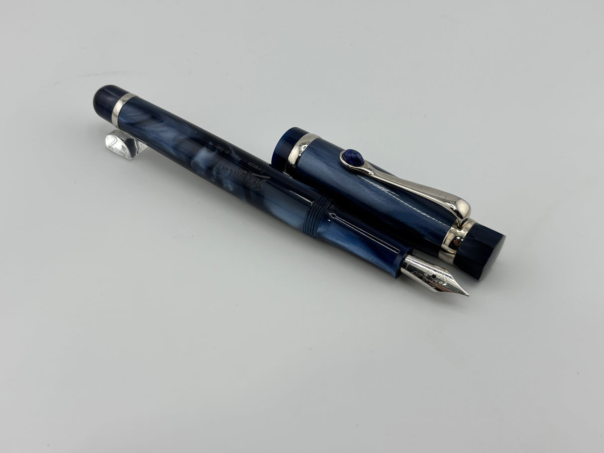 Stipula I Castoni mid size Purple Blue - Fountain Pen