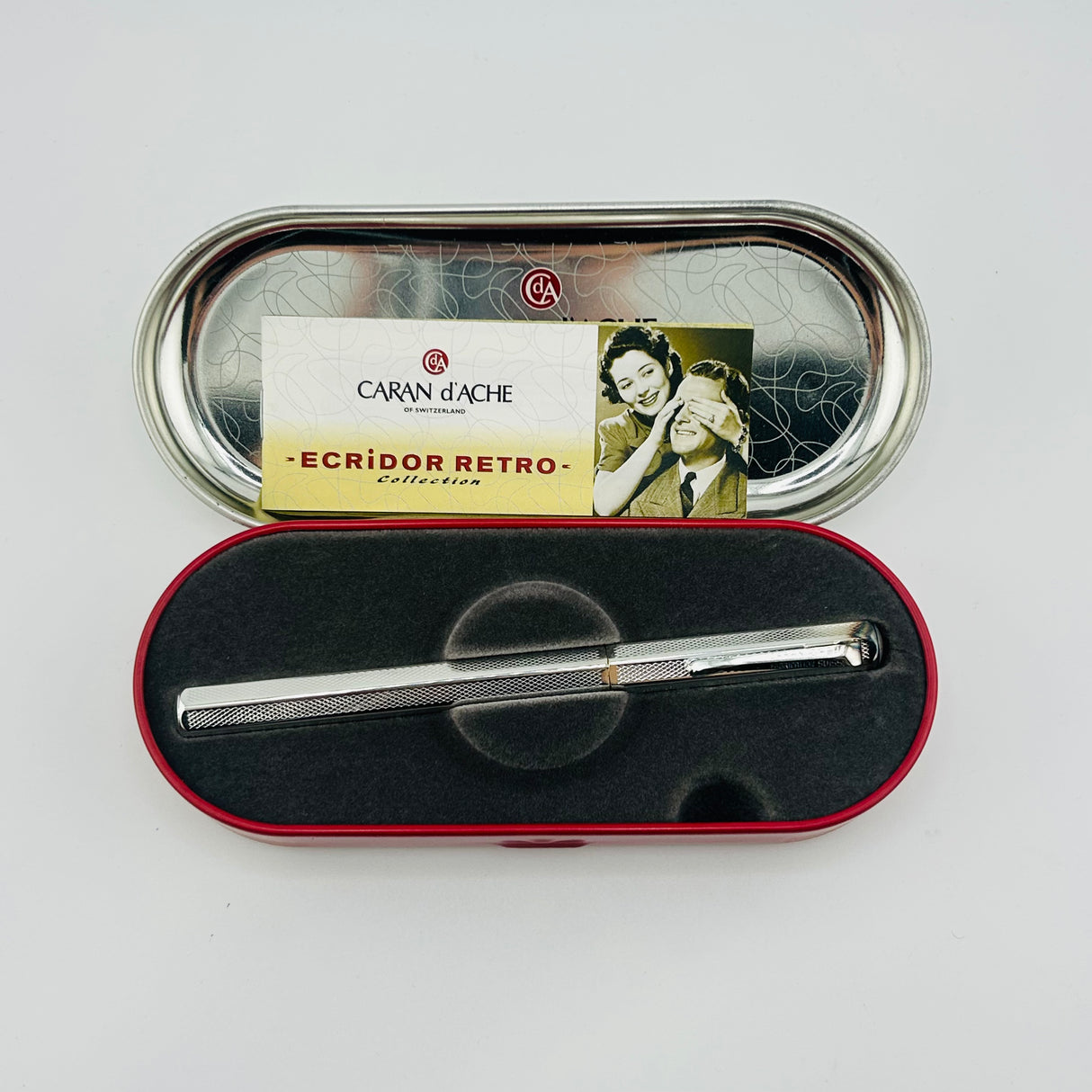 Caran d'Ache Ecridor Retro silver plated guilloche   - Fountain Pen