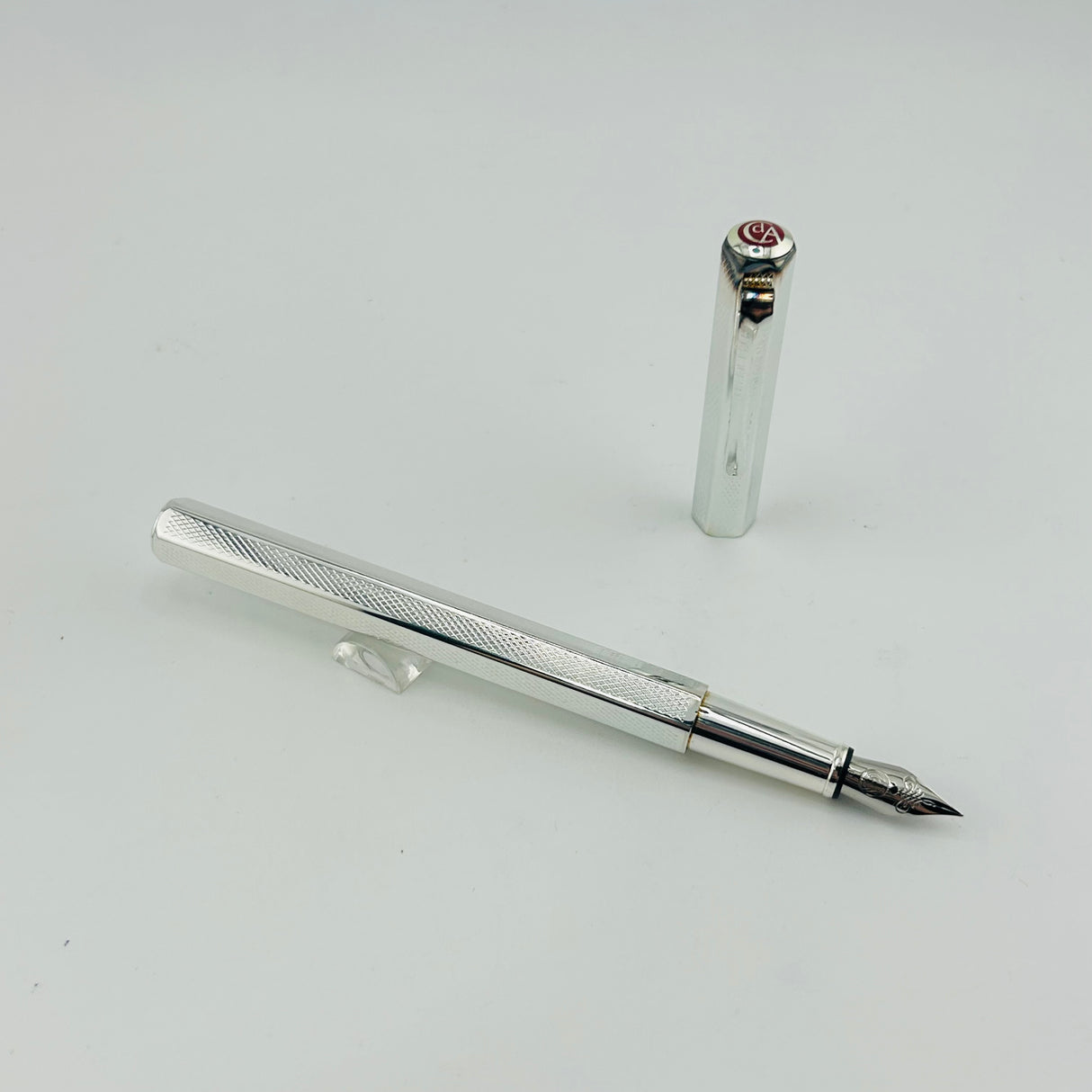 Caran d'Ache Ecridor Retro silver plated guilloche   - Fountain Pen
