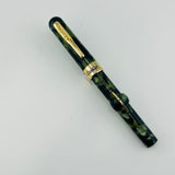 Conklin Mark Twain Crescent Filler Green Marble - Fountain Pen