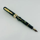 Conklin Mark Twain Crescent Filler Green Marble - Fountain Pen