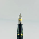 Conklin Mark Twain Crescent Filler Green Marble - Fountain Pen