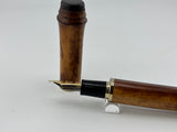Sailor Susutake Smoked Bamboo Fountain Pen - Naginata Togi  Medium/Fine 21Kt Gold Nib - Extremely Rare!