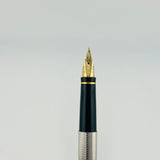 Parker  "75 " cisele sterling silver 925 gold nib 18k  - Fountain Pen