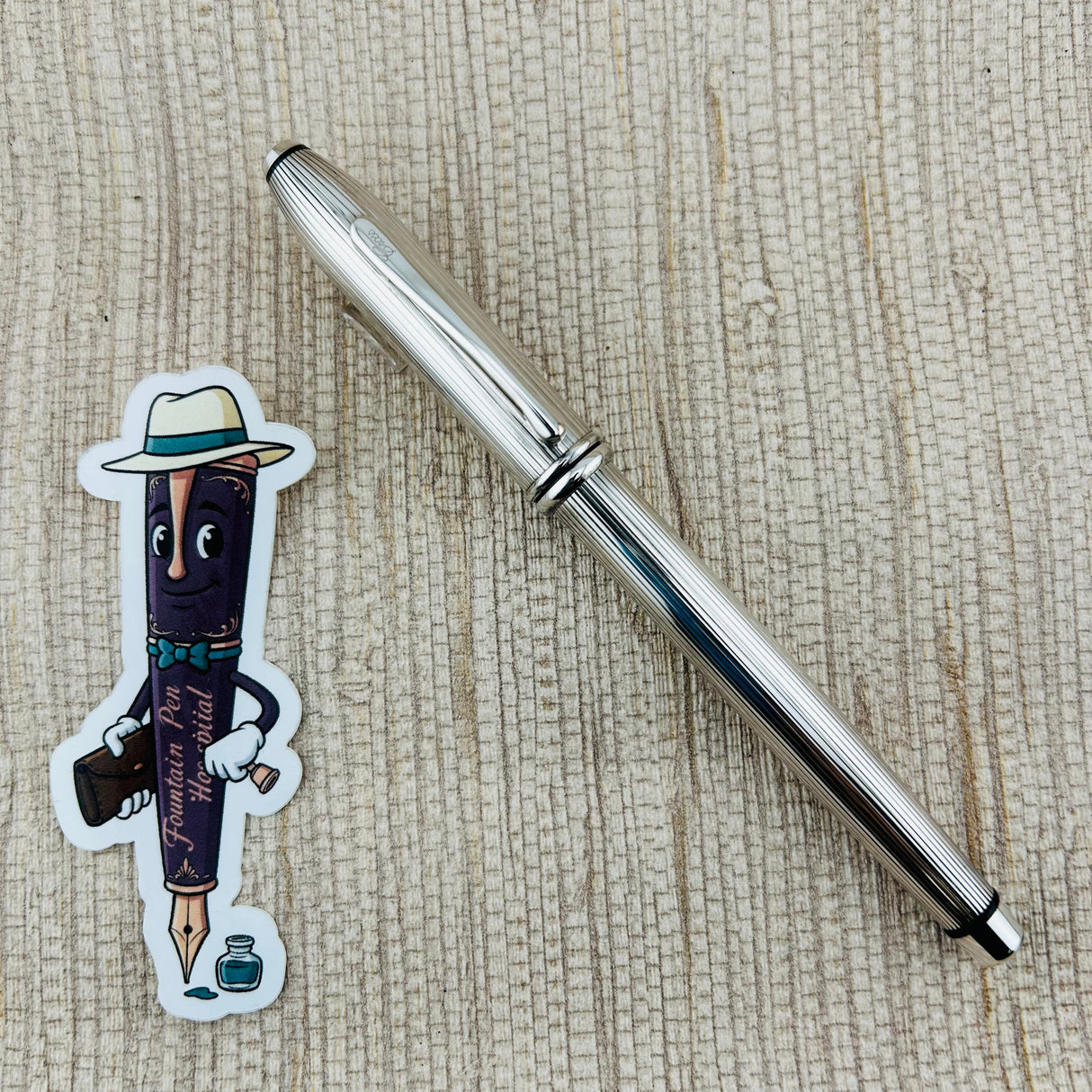 Cross Townsend Sterling Silver Gold Nib 18k - Fountain Pen