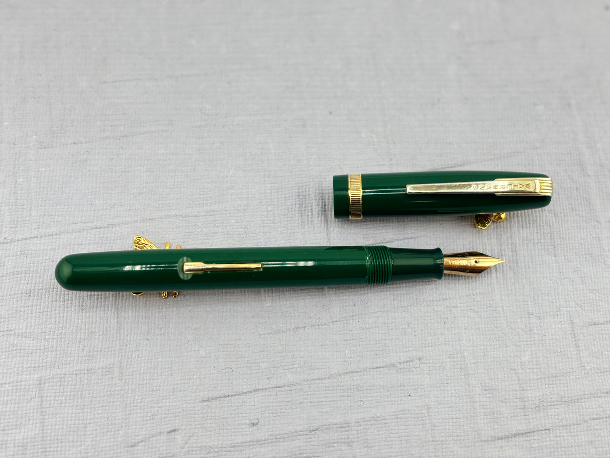 Waterman England W3 Dark Green Fountain pen