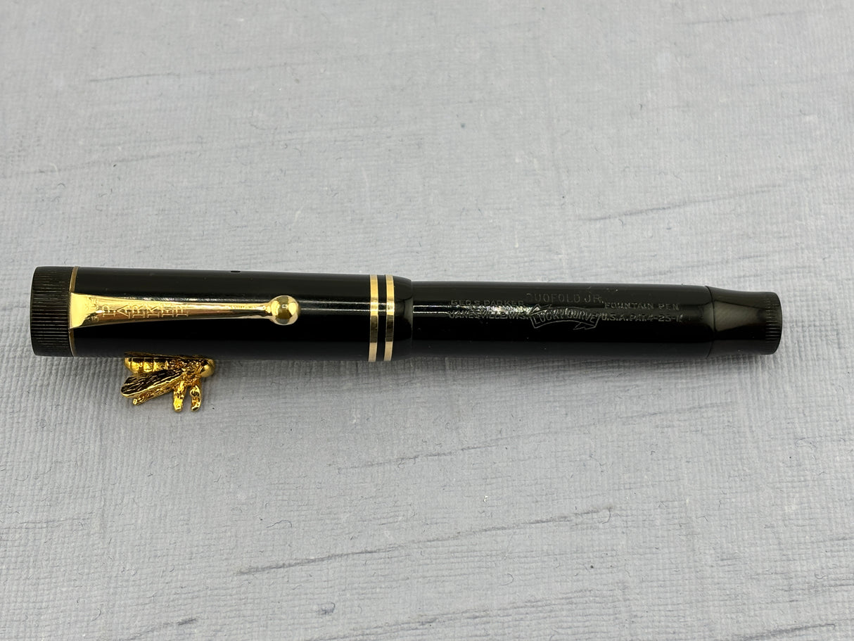 Parker Duofold Junior Black Flex nib !