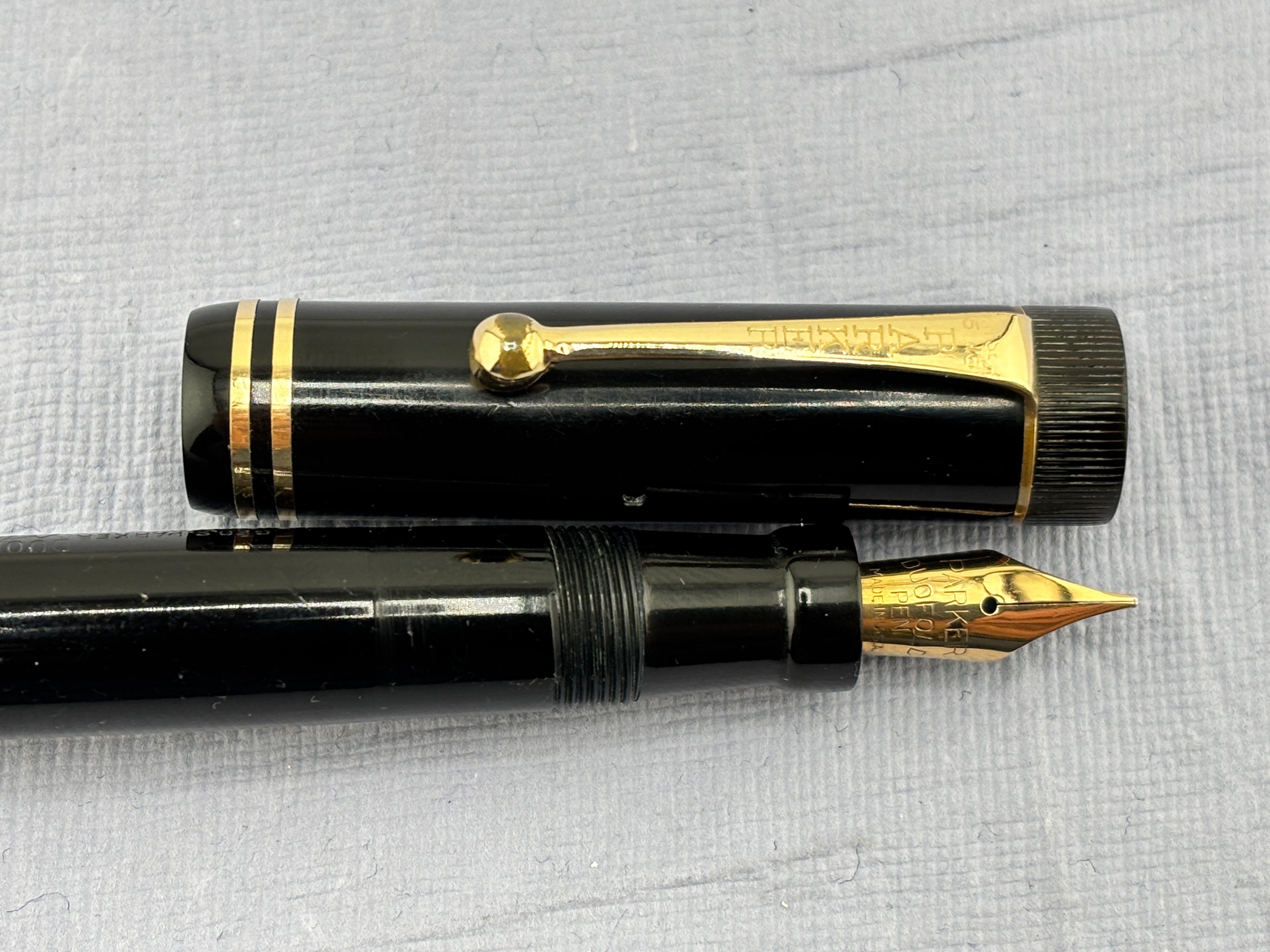 Parker Duofold Junior Black Flex nib ! – Fountain Pen Hospital