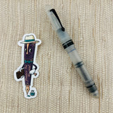 Omas Ogiva Frosted Demonstrator 14k Black Ruthenium Nib - Fountain Pen