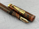 Waterman # 7 Red Ripple Hard Rubber  - Red cap Band - Photo speaks !!