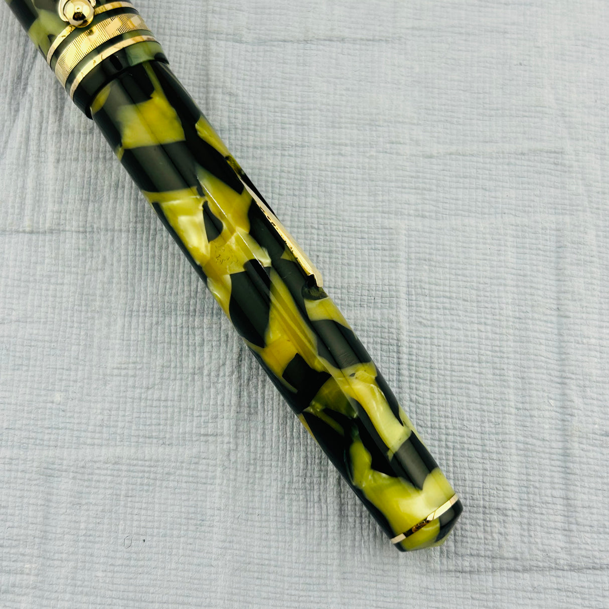 Wahl - Eversharp Equipoise Oversize Gold Seal Black and Pearl 14k gold nib Flexible  - Fountain Pen