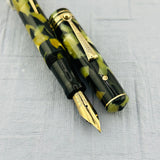 Wahl - Eversharp Equipoise Oversize Gold Seal Black and Pearl 14k gold nib Flexible  - Fountain Pen