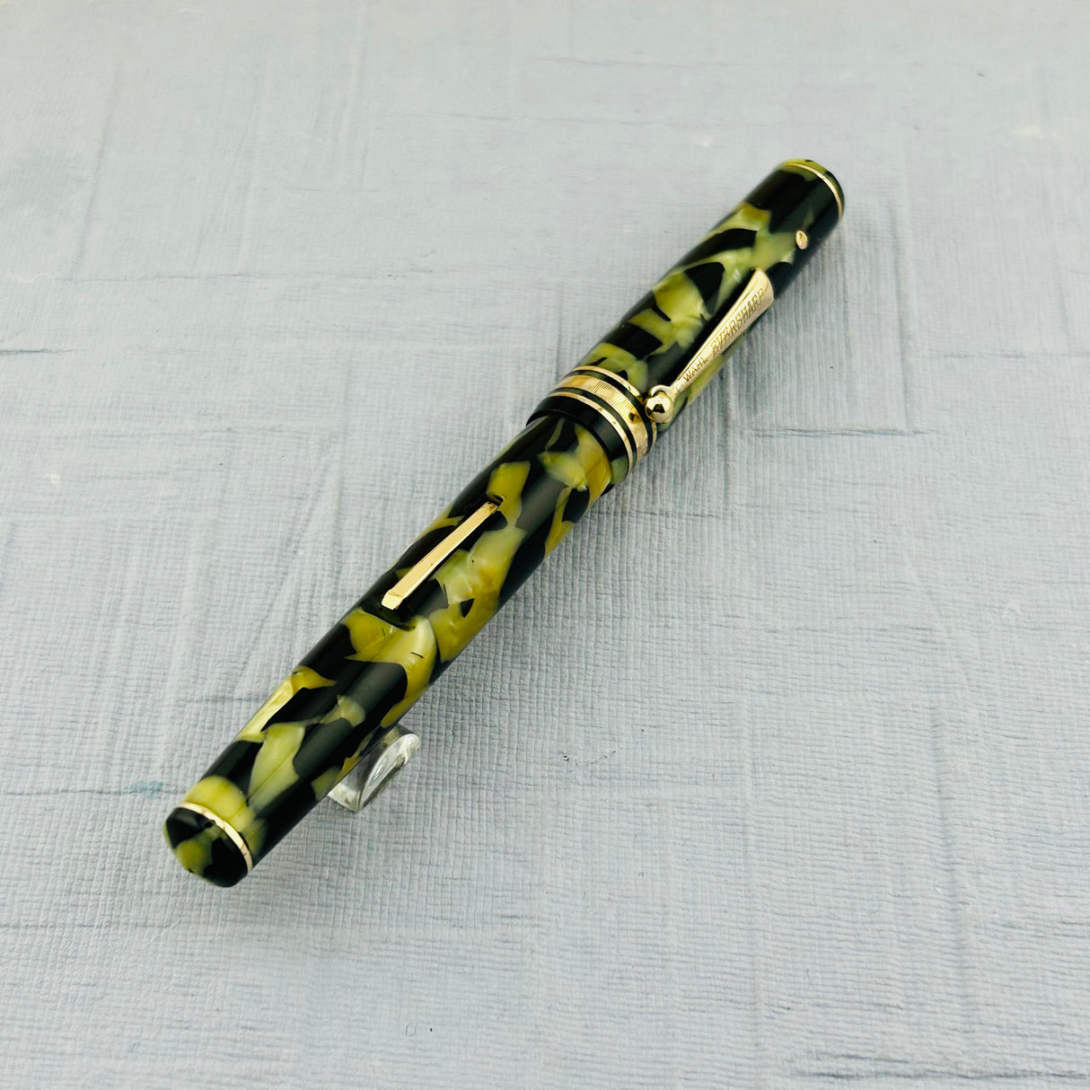Wahl - Eversharp Equipoise Oversize Gold Seal Black and Pearl 14k gold nib Flexible  - Fountain Pen