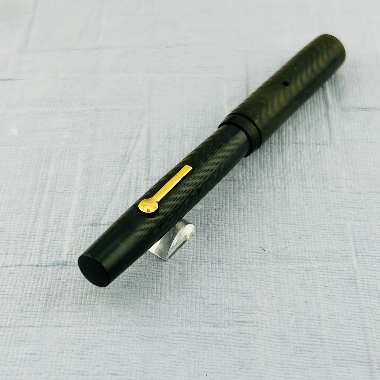 Sheaffer Black Har Rubber Chased Ring top circa 1940  - Fountain Pen