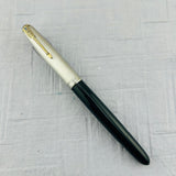 Parker 51 Vacumatic Navy Blue Sterling silver cap Diamond Clip - Fountain Pen