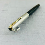 Parker 51 Vacumatic Navy Blue Sterling silver cap Diamond Clip - Fountain Pen