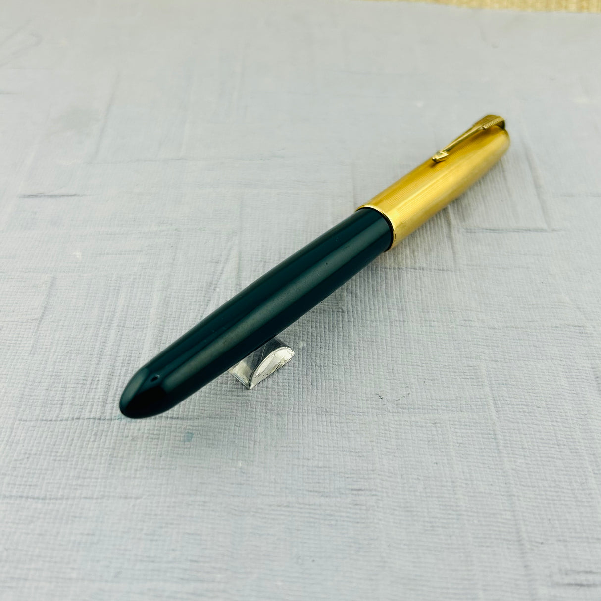 Parker 51 Aerometric  Blue Gold Cap Diamond Clip - Fountain Pen