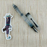 Omas Ogiva Frosted Demonstrator 14k Black Ruthenium Nib - Fountain Pen