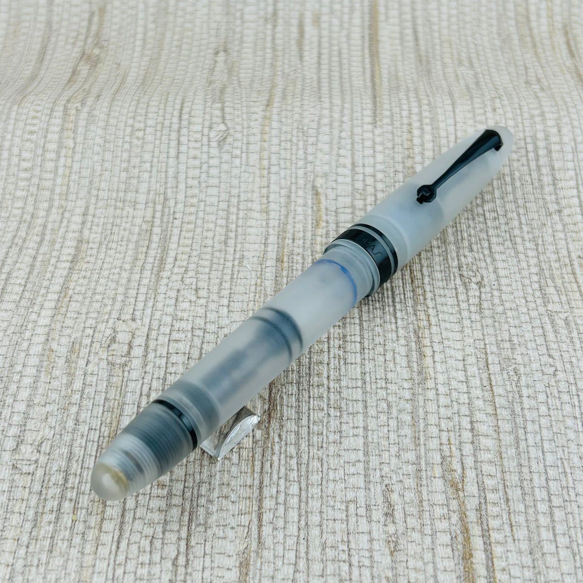 Omas Ogiva Frosted Demonstrator 14k Black Ruthenium Nib - Fountain Pen