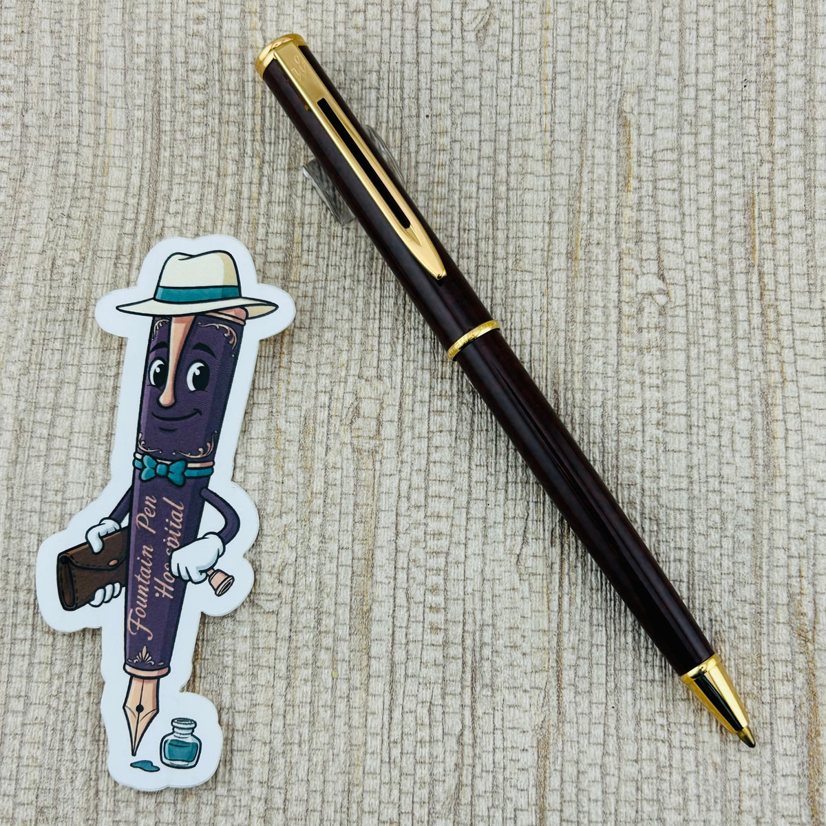 Waterman Executive Tortoise Lacquer Gold Trim - Ballpoint Pen