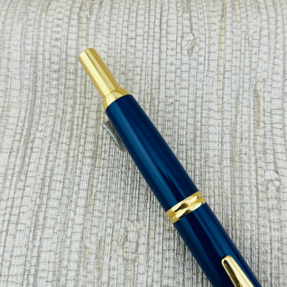 Pilot Vanishing Point Blue and Gold 18k Nib - Fountain Pen