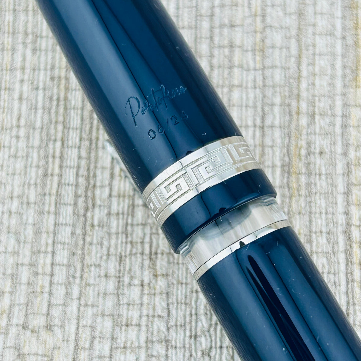 ASC Bologna Portofino Bespoke Navy Blue Rhodium Trim - Fountain Pen
