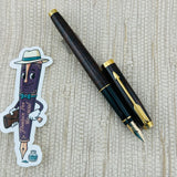 Parker 75 Thuya Brown Lacquer Gold Nib 18k Made in France - Fountain Pen