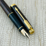 Parker 75 Thuya Brown Lacquer Gold Nib 18k Made in France - Fountain Pen