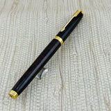 Parker 75 Thuya Brown Lacquer Gold Nib 18k Made in France - Fountain Pen