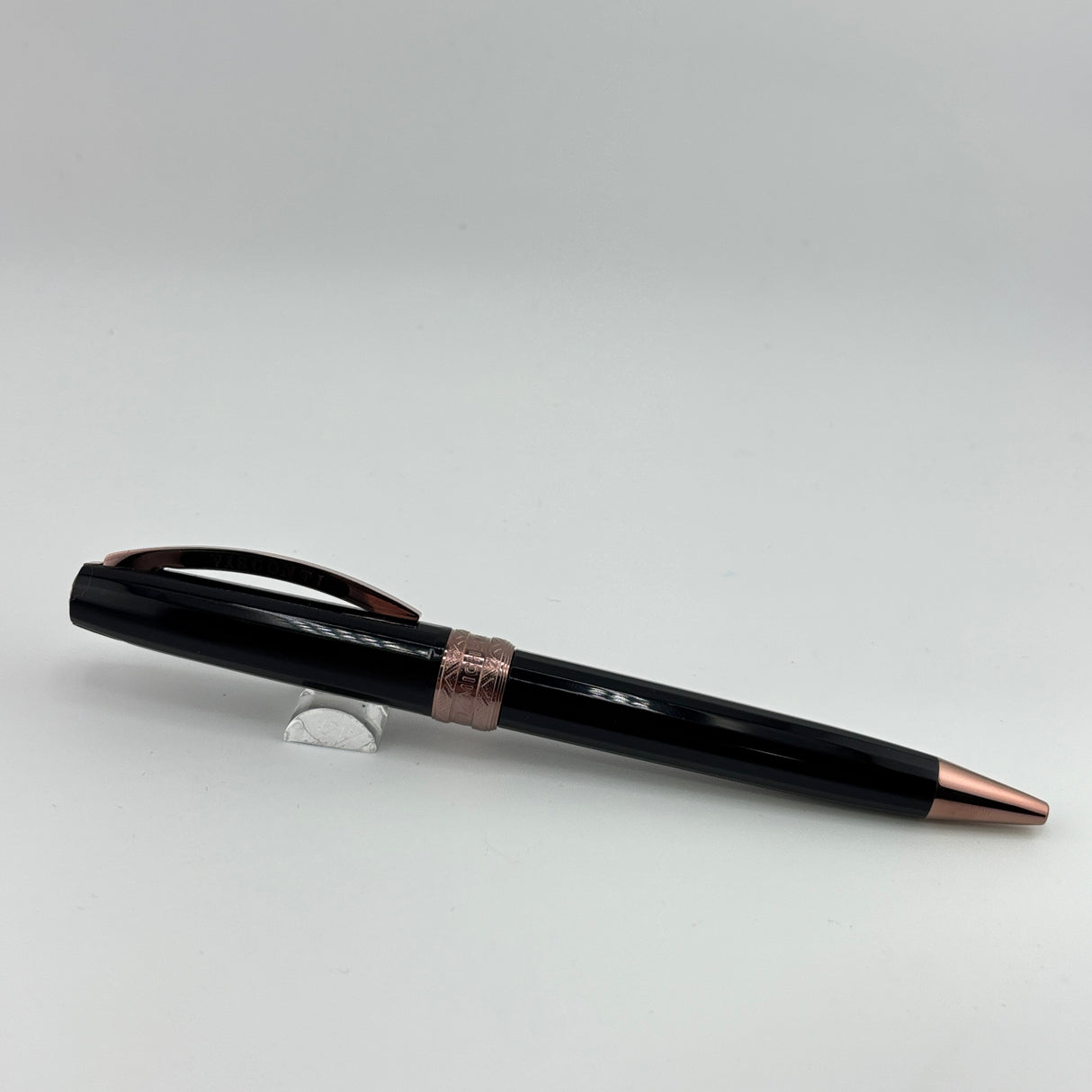 Visconti Michelangelo faceted black ruthenium trim - Ball Pen