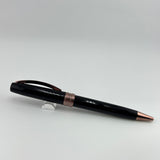 Visconti Michelangelo faceted black ruthenium trim - Ball Pen