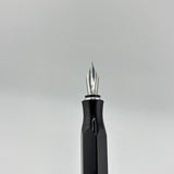 Faber Castell Ondoro faceted black/chrome cap  - Fountain Pen