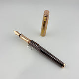 Cruiser Makelos Sterling silver cap 925 rose gold / Gun chrome Barrel - Fountain Pen