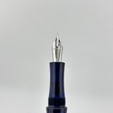 Ranga Pen India Ebonite Blue Bamboo shape  - Fountain Pen