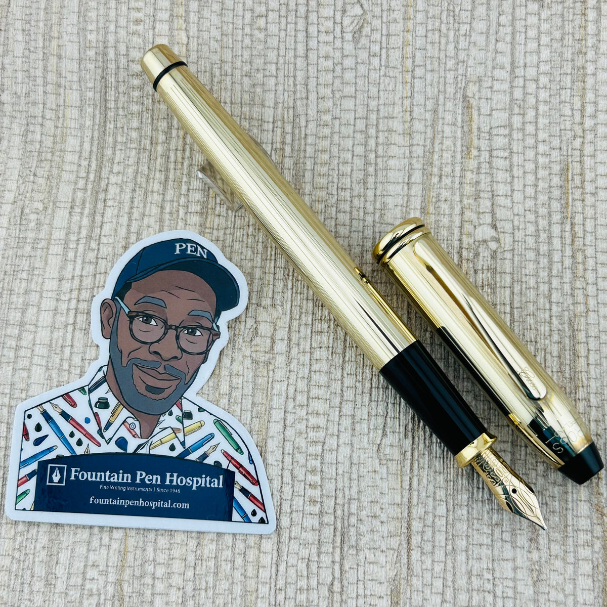 Cross Townsend Gold Plated Gold Nib 18k - Fountain Pen