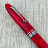 Armando Simoni Club Ogiva Red Miami Sunset Black Ruthenium Trim - Fountain Pen