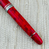 Armando Simoni Club Ogiva Red Miami Sunset Black Ruthenium Trim - Fountain Pen