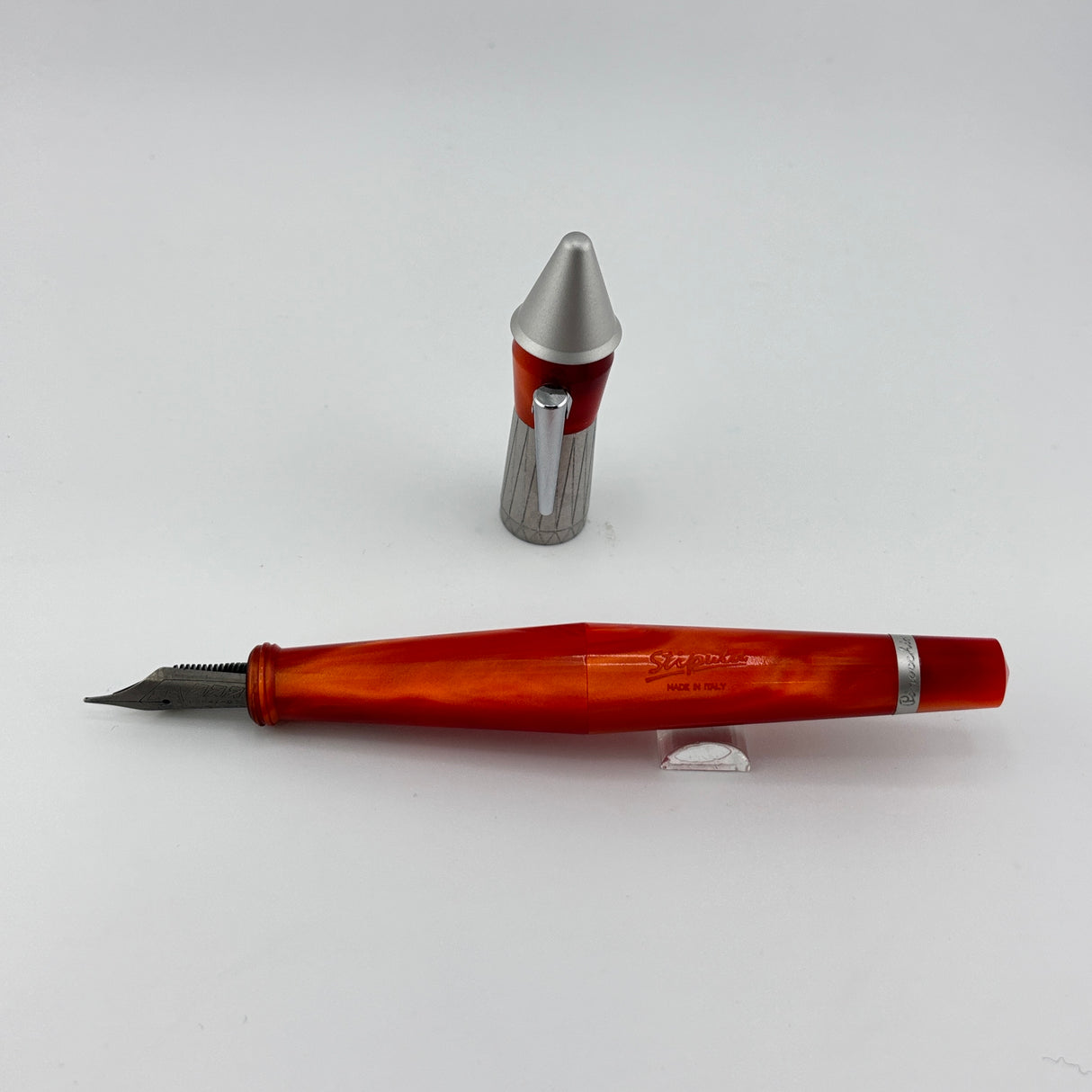 Stipula Pinocchio Orange A2125 Titanium nib  - Fountain Pen