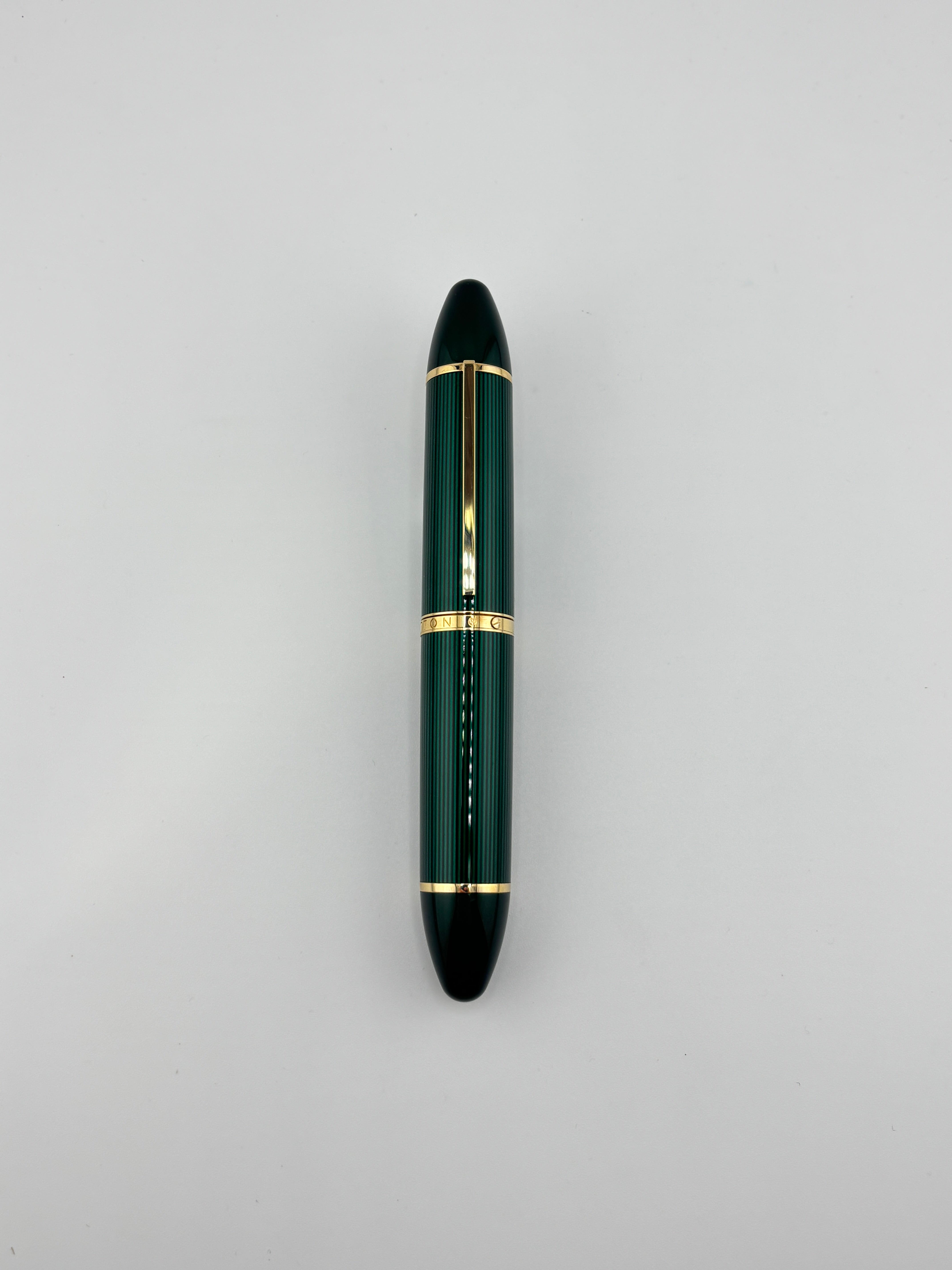 Louis Vuitton Green Striped Lacquered Cargo Fountain Pen - Medium