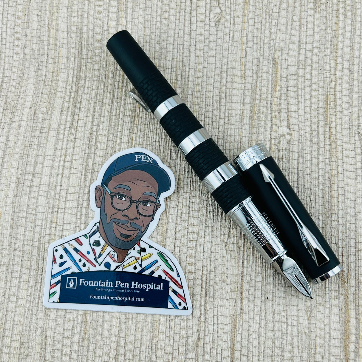 Parker 5th Ingenuity Hoodie Black Rubber - Rollerball Pen