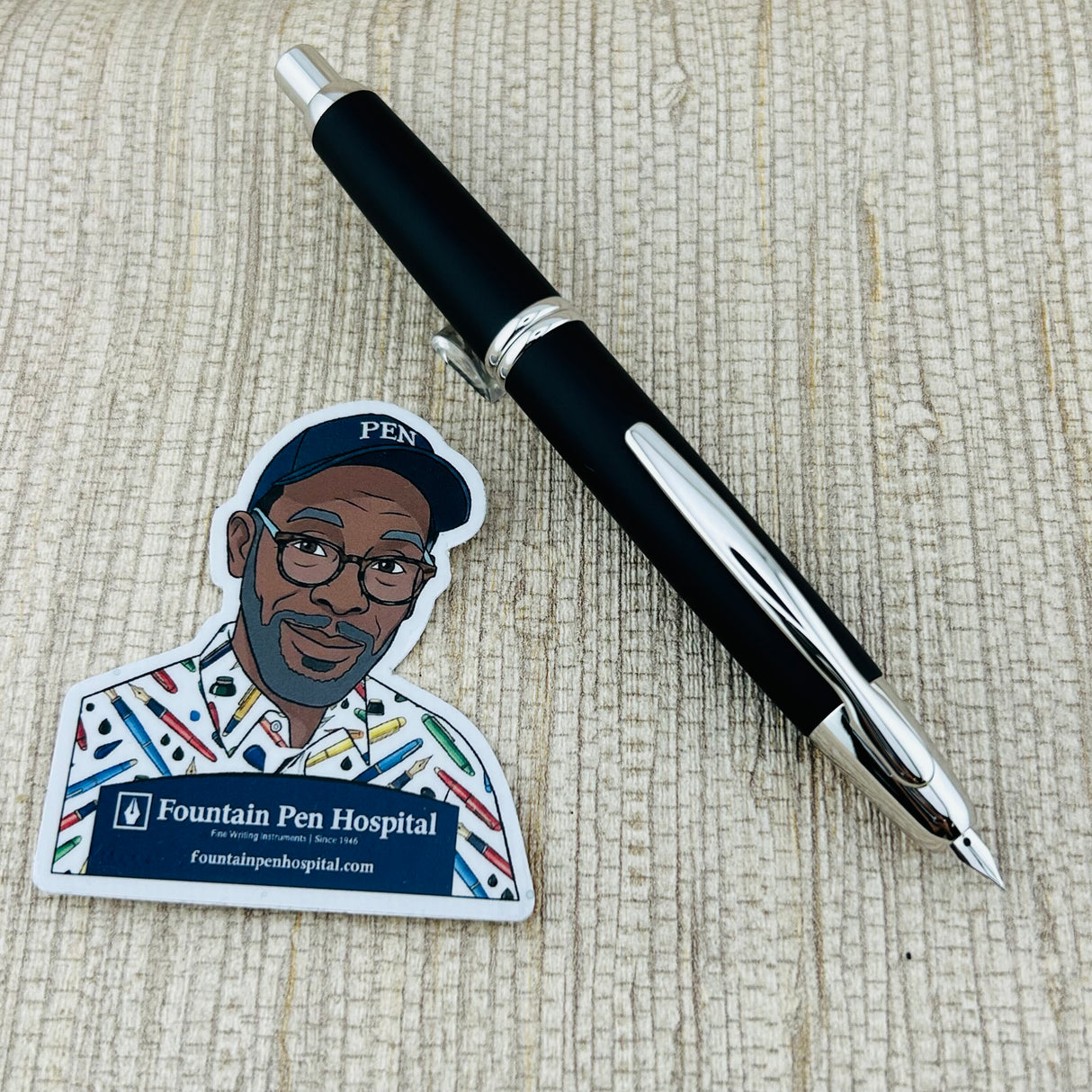 Pilot Vanishing Point Rhodium Trim Black - Fountain Pen