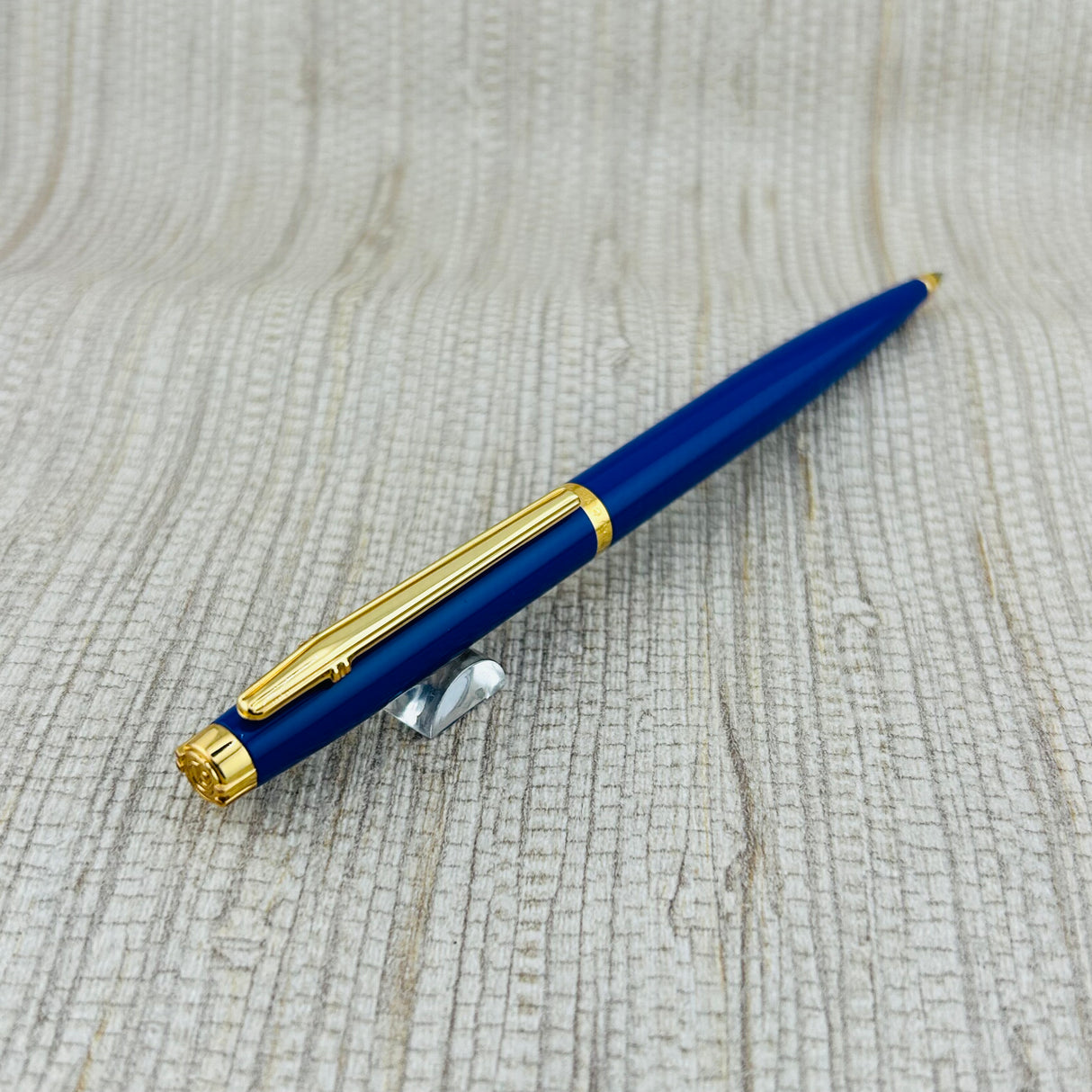 Elysee Blue and Gold Trim - Ballpoint Pen