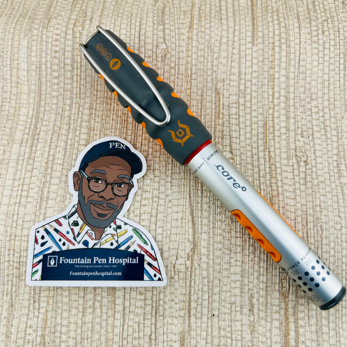 Rotring Core Eternium Grey and Orange - Fountain Pen