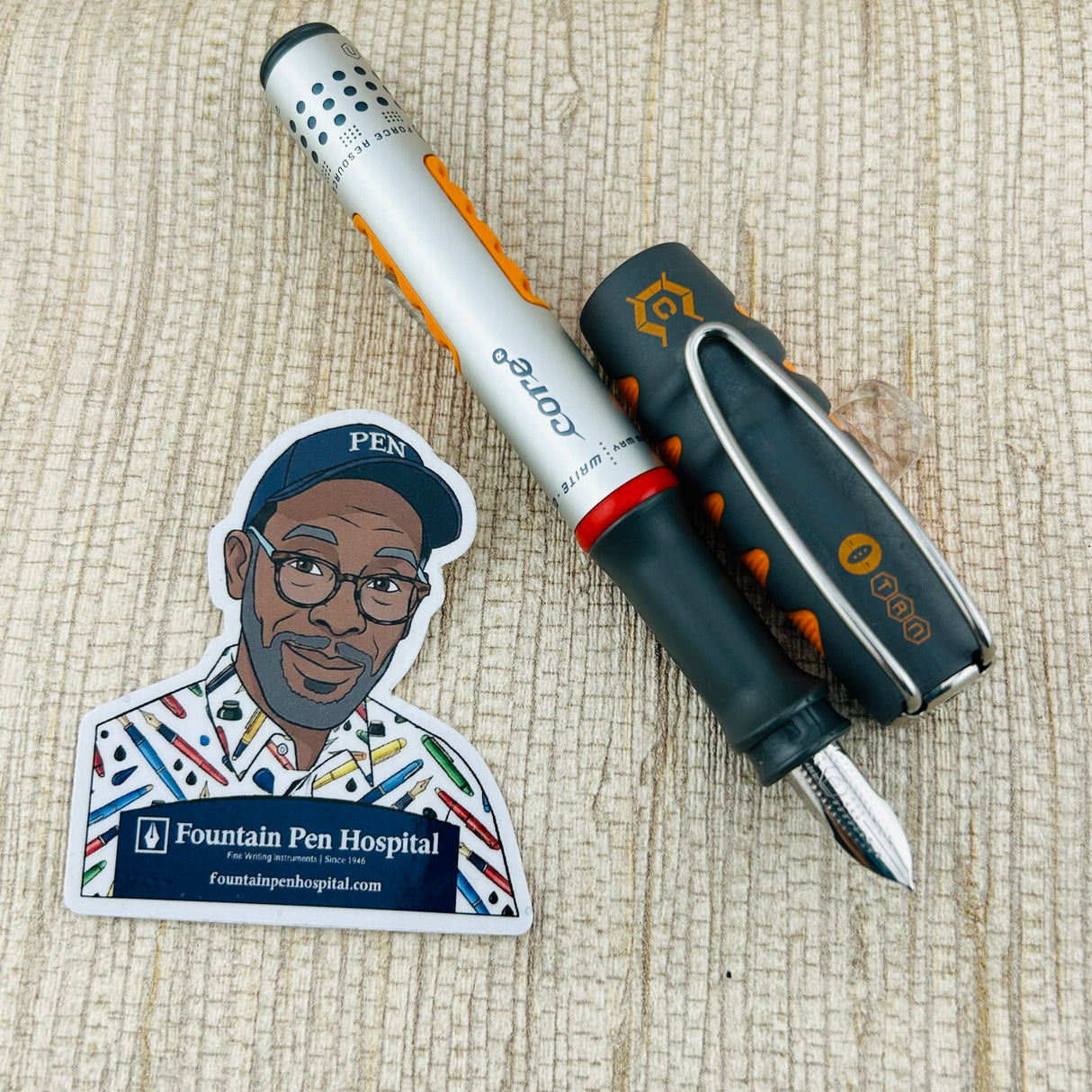 Rotring Core Eternium Grey and Orange - Fountain Pen