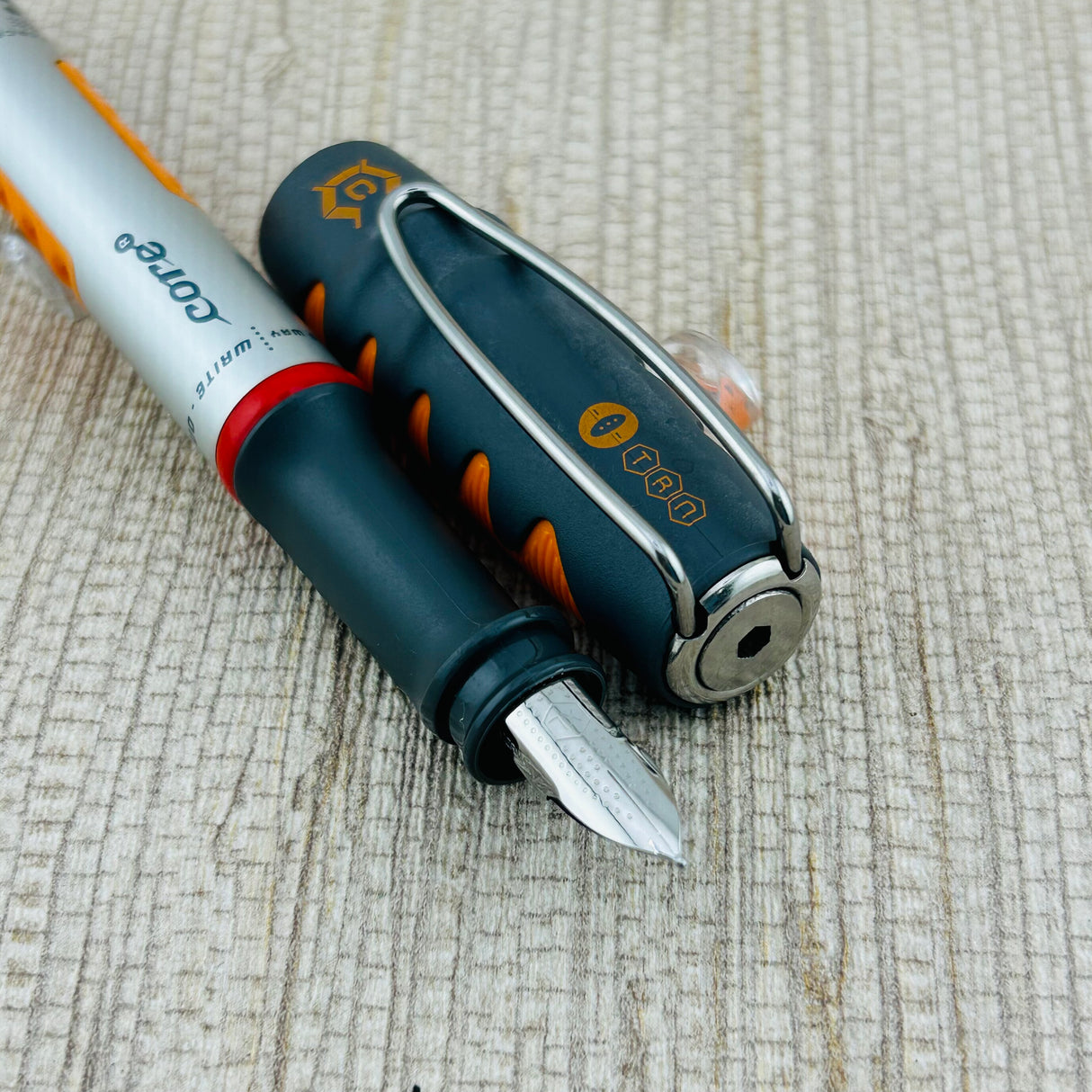 Rotring Core Eternium Grey and Orange - Fountain Pen