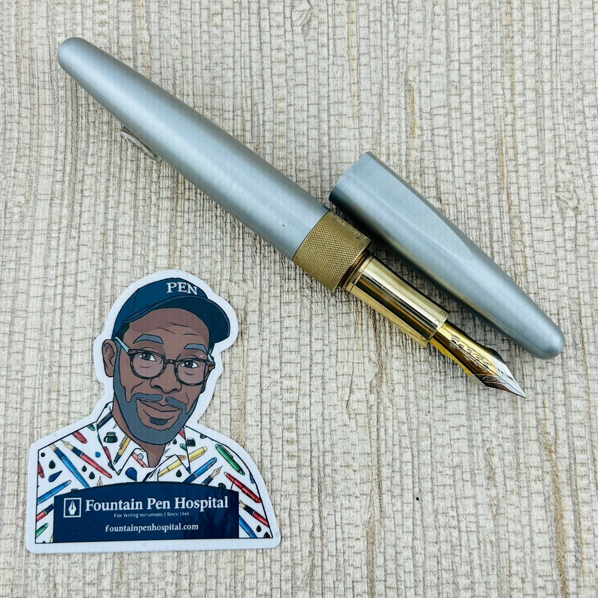 Good Blue R615 Brushed Pen - Fountain Pen