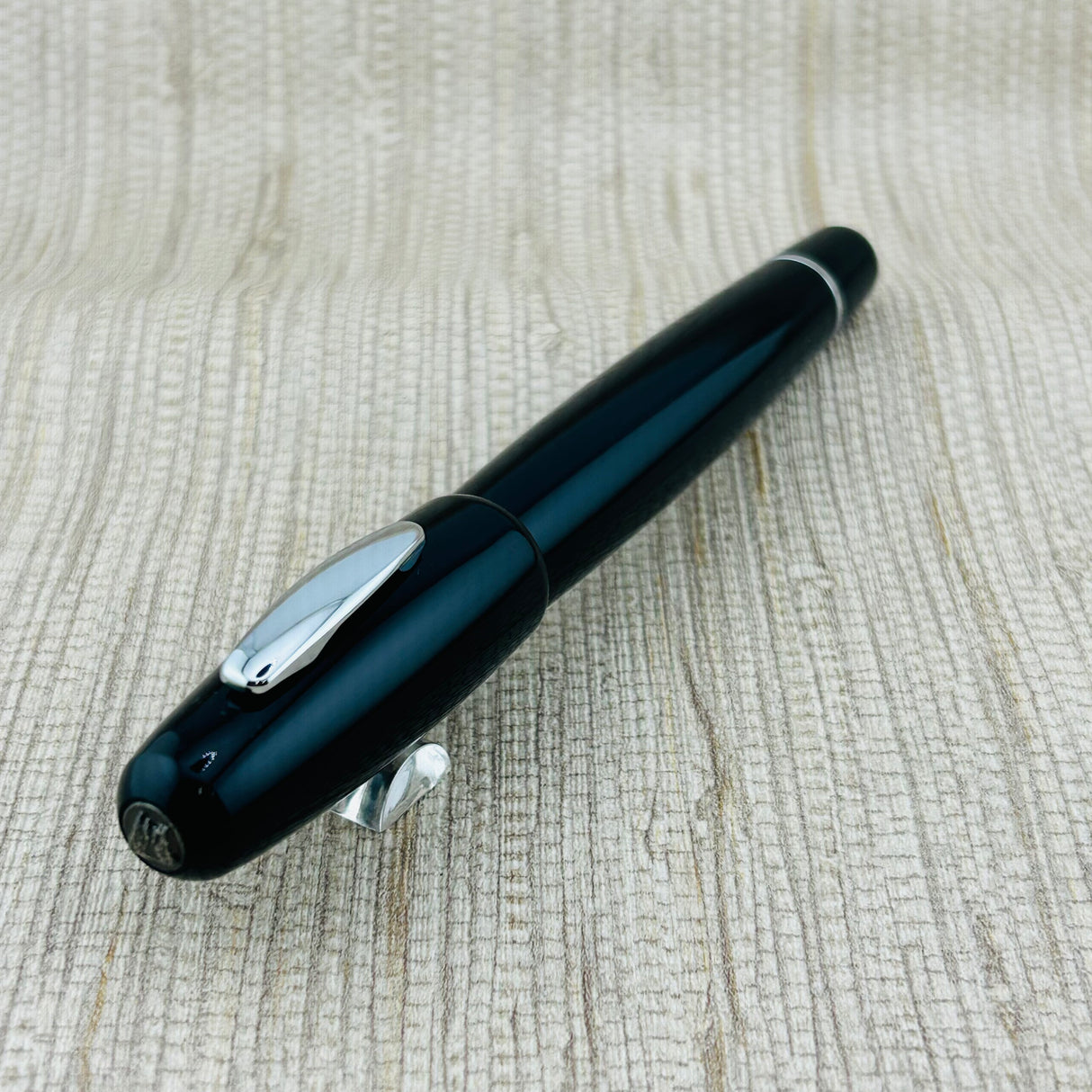 MonteVerde Mega Ink Ball Black with Chrome Trim - Rollerball Pen