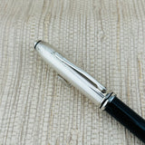 Cross Townsend Black with Line Silver Cap - Fountain Pen