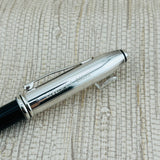 Cross Townsend Black with Line Silver Cap - Fountain Pen